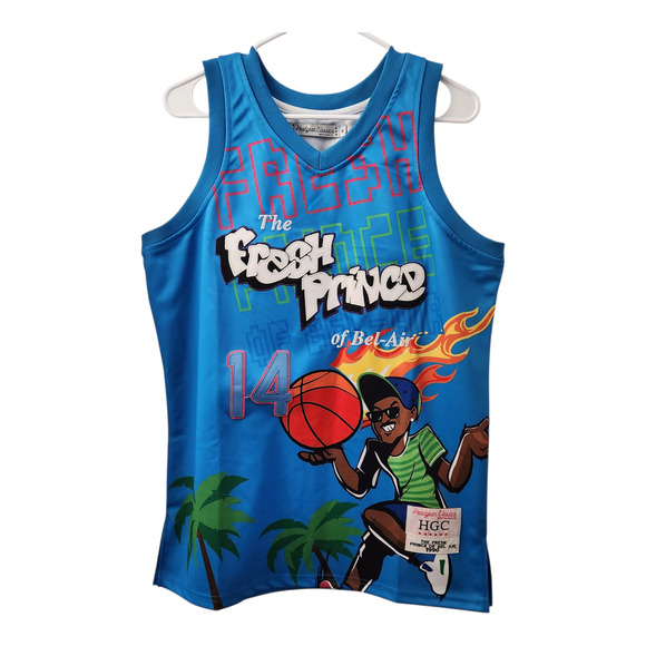 Headgear Classics The Fresh Prince Of Bell Air Will Smith Basketball Jersey - Picture 1 of 8